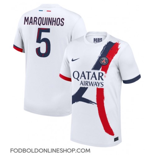 Paris Saint-Germain Marquinhos #5 Udebanetrøje 2024-25 Kortærmet